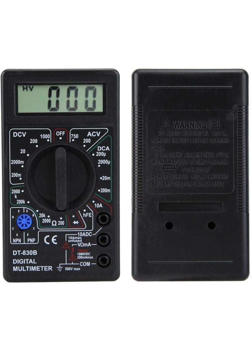 مقياس رقمي متعدد LCD 1000 فولت تيار مستمر، 750 فولت تيار متردد لقياس الجهد الحالي  - Image 4