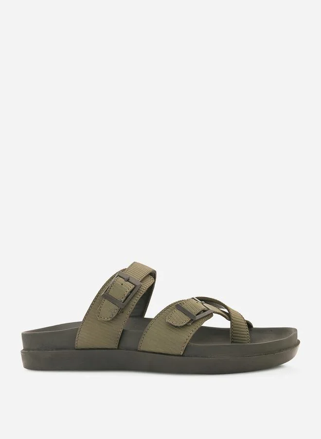 Styli Open Toe Buckle Detail Sandals