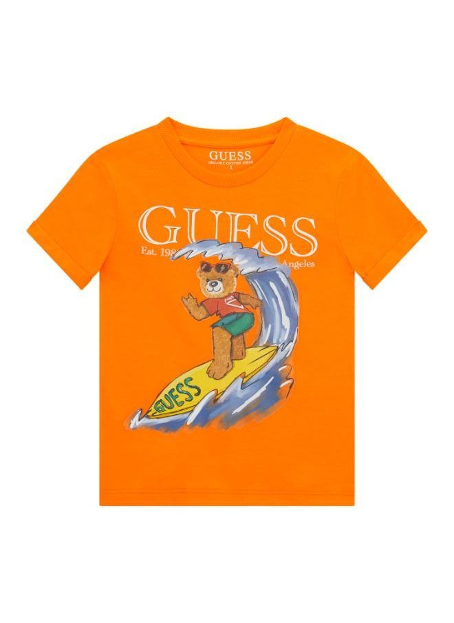 GUESS Kids Printe Crew Neck T-Shirt  - Image 1