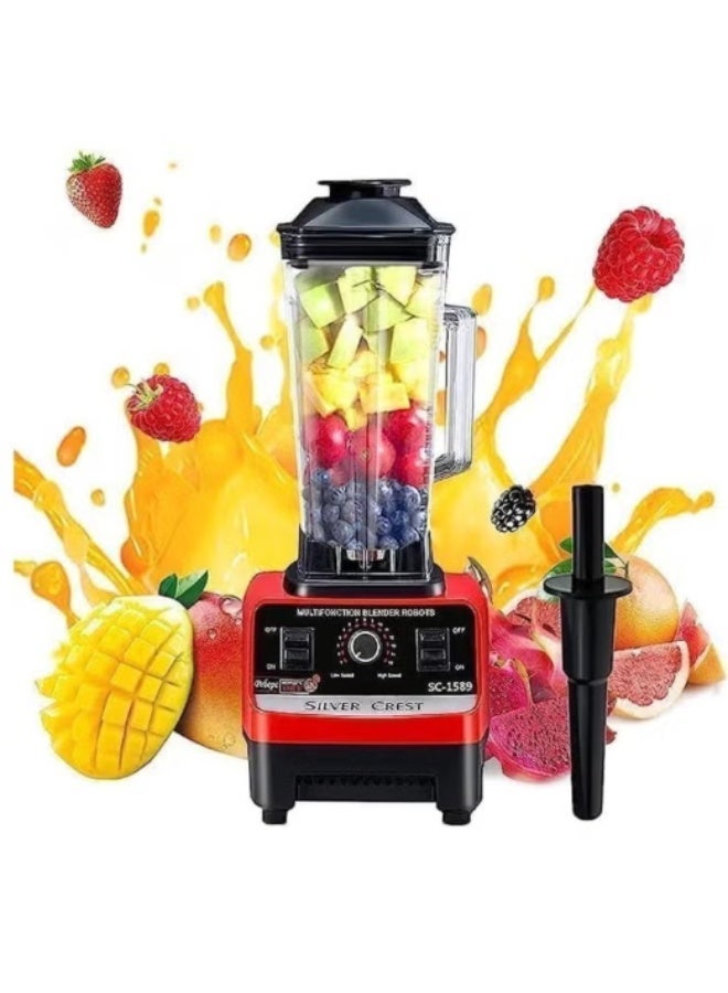 Real Crest Heavy Duty Commercial Blender – 4500W – 6 Stainless Steel Blades – Multi-Function Blender, Juicer & Grinder - Image 3