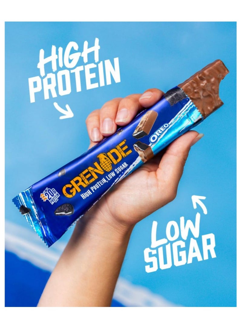 جريناد عبوة من 12 قطعة من بار غرينيد عالي البروتين بنكهة أوريو - Image 2