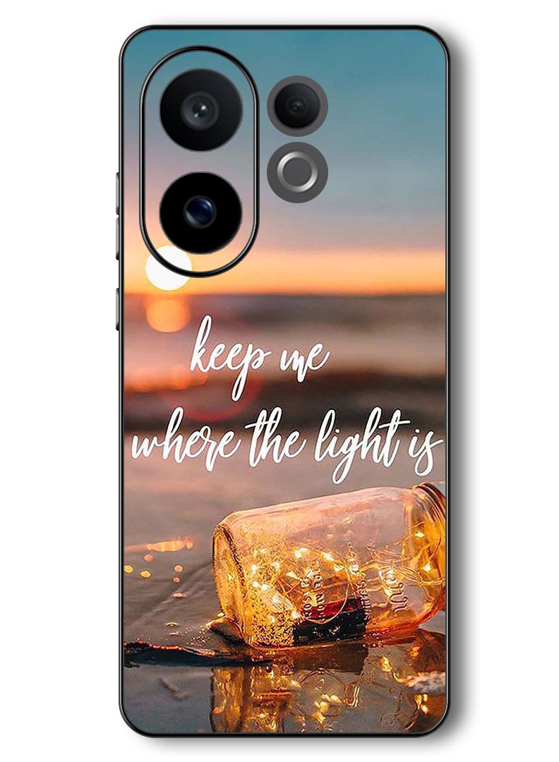 Theodor Case Compatible with Vivo V60 6.77 Inch Protection Shockproof Bumper Cover Keep Me Where The Light - Image 1