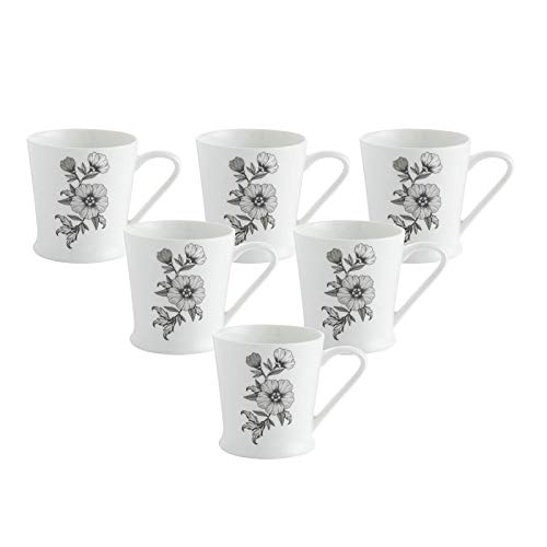 Clay Craft Peter Small Coffee Mugs Tea Cups Set of 6 Pieces 150 ml Ceramic Multicolor CMPETERSMALLMW25 - Image 3