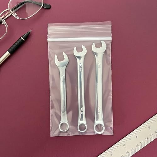 Plymor 4" x 6" (Pack of 500), 4 Mil Heavy Duty Zipper Reclosable Plastic Bags - Image 4