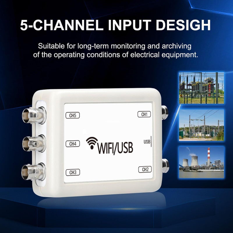 USB Oscilloscope 150kHz Sampling Rate Portable Virtual Oscilloscope Synchronous Display - Image 4