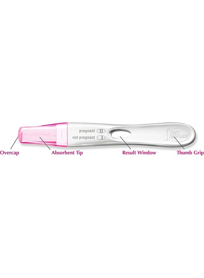 FIRST RESPONSE First Response Early Result Pregnancy Test – Pack of 2 Tests – 99% Accurate Home Urine Test – Detects Pregnancy up to 6 Days Before Missed Period – Fast Results in 3 Mins – Clear Pink Line Display  - Image 3