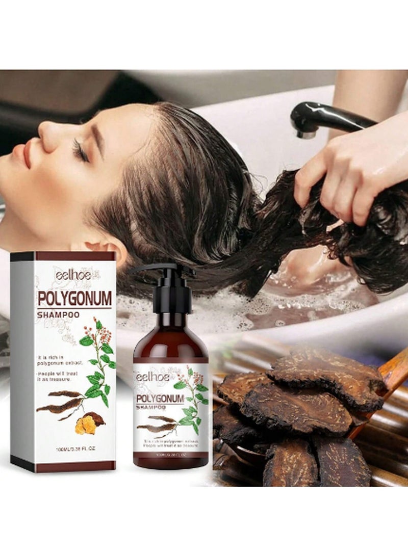 EELHOE Polygonum Multiflorum Extract Herbal Shampoo Anti Hair Fall Hair Growth Anti Dandruff Hair Care 100ml - Image 1
