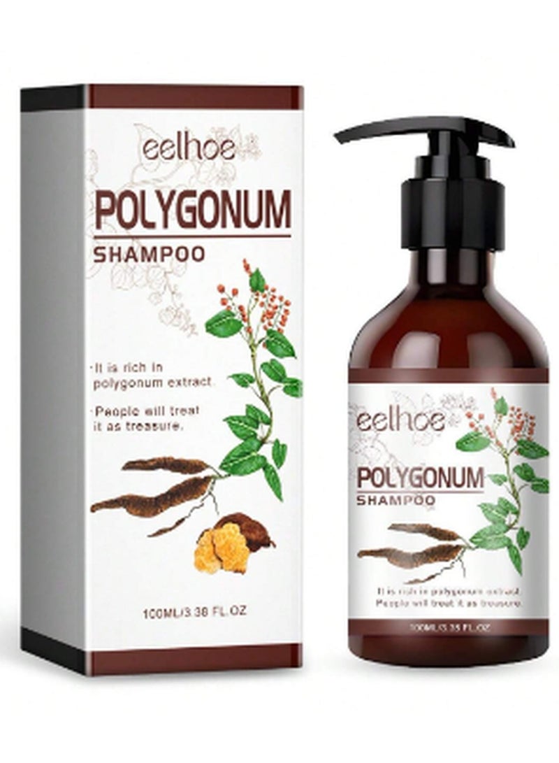 EELHOE Polygonum Multiflorum Extract Herbal Shampoo Anti Hair Fall Hair Growth Anti Dandruff Hair Care 100ml - Image 2