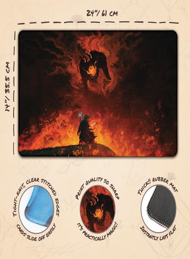 Paramint The Shadow and The Flame (Stitched) - MTG Playmat by Anato Finnstark - Compatible with Magic The Gathering Playmat - Original Designs - Image 4