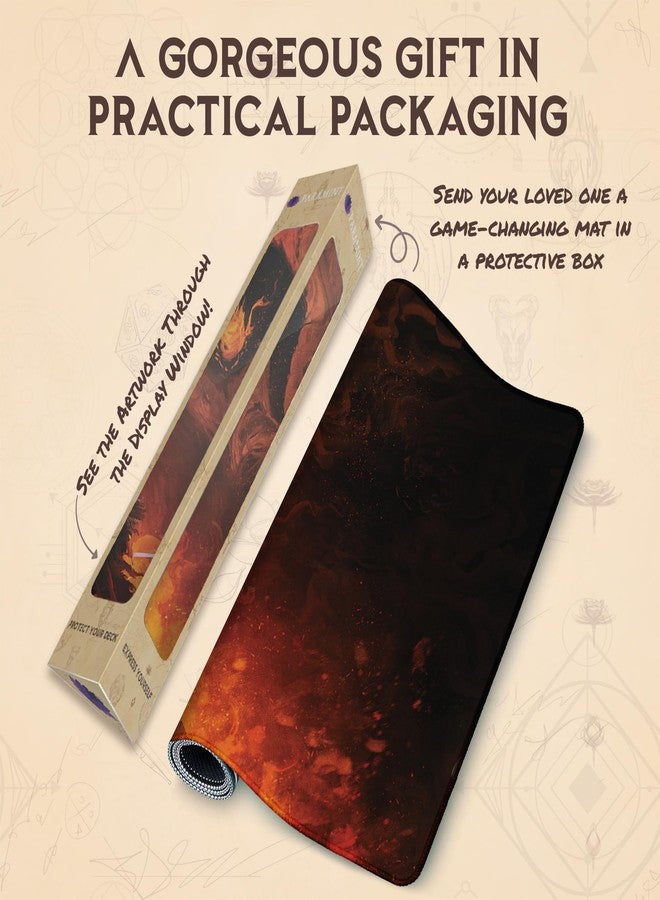 Paramint The Shadow and The Flame (Stitched) - MTG Playmat by Anato Finnstark - Compatible with Magic The Gathering Playmat - Original Designs - Image 5