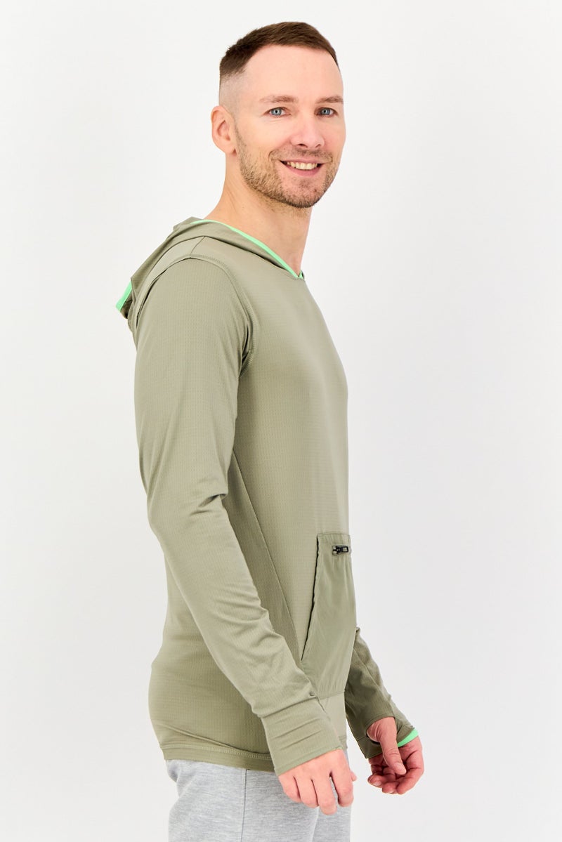 PUMA Men Sportswear Fit Long Sleeve Training Hoodies, Sage - Image 2