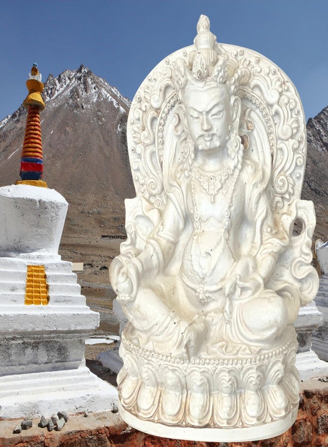 Bellaa 24702 Kubera Statues Tibet God Dzambhala Jambhala Zambala for Wealth Hindu Gods Prosperity Retro Rustic Sculpture Vintage Antiques Style Deity - Image 2
