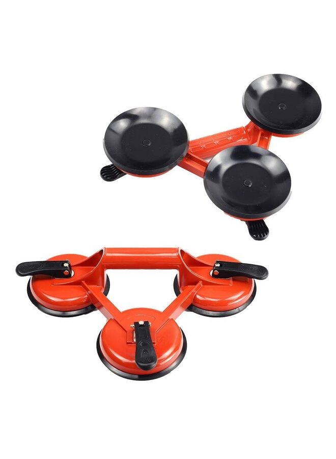 Triple Glass Suction Cups Heavy Duty Aluminum Vacuum Plate Handle Glass Holder Hooks to Lift Large Glass, Tile Suction Cup Lifter, Triple Suction Cups for Moving Glass, Window, Granite - Image 2