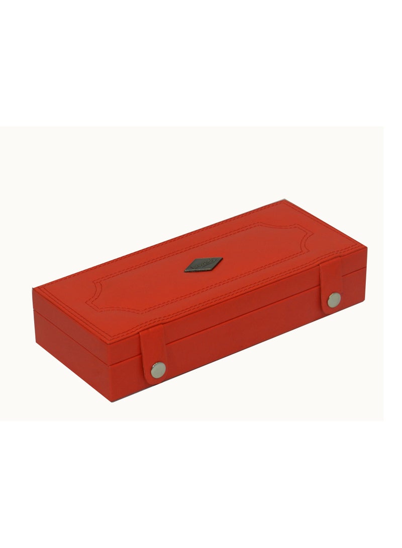 LAVERI LEATHER Laveri Faux Leather Designer New Collection Ring And Cufflink Box  - Image 2