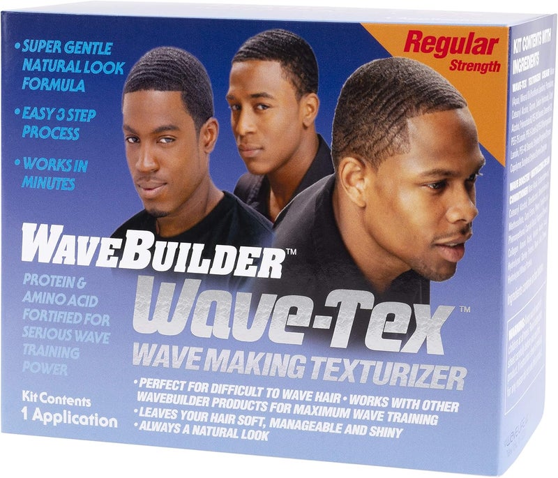WaveBuilder Wave-Tex Wave Making Texturizer Kit for Difficult to Wave Hair - 1 Application - Image 1