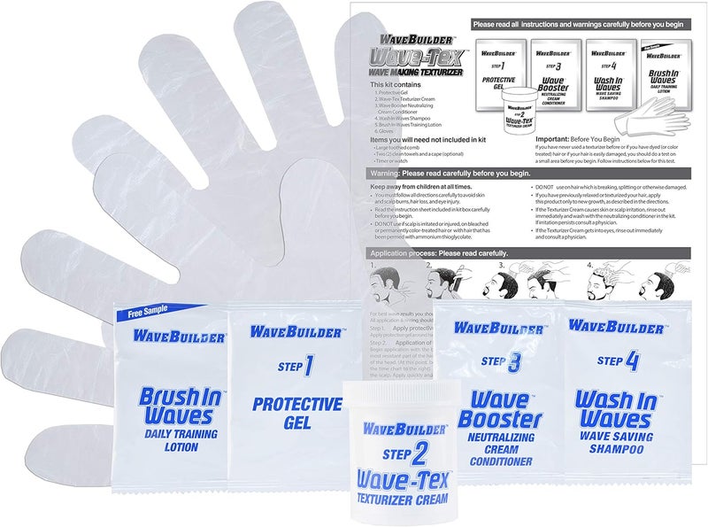 WaveBuilder Wave-Tex Wave Making Texturizer Kit for Difficult to Wave Hair - 1 Application - Image 3