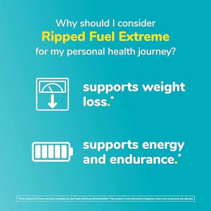 Twinlab Ripped Fuel Extreme - Energy Supplement to Support Weight Management & Muscle Health - 60 Capsules - Image 5