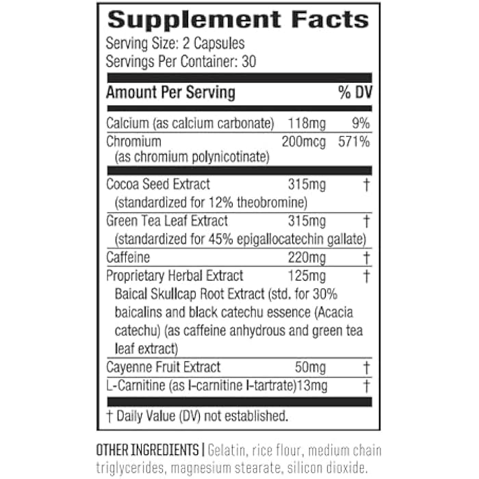 Twinlab Ripped Fuel Extreme - Energy Supplement to Support Weight Management & Muscle Health - 60 Capsules - Image 2