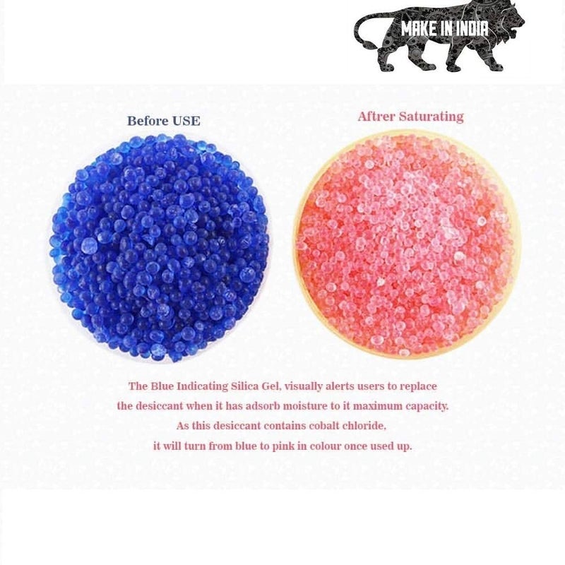 Elysian Color Indicating Desiccant Silica Blue Gel Beads Premium Blue Indicating Silica Gel Desiccant Beads Absorbent Rechargeable For Moisture Room Kitchen Wardrobe 3 Kg - Image 4