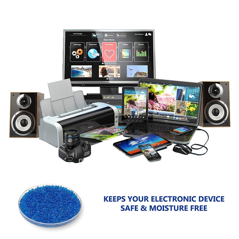 Elysian Color Indicating Desiccant Silica Blue Gel Beads Premium Blue Indicating Silica Gel Desiccant Beads Absorbent Rechargeable For Moisture Room Kitchen Wardrobe 3 Kg - Image 5