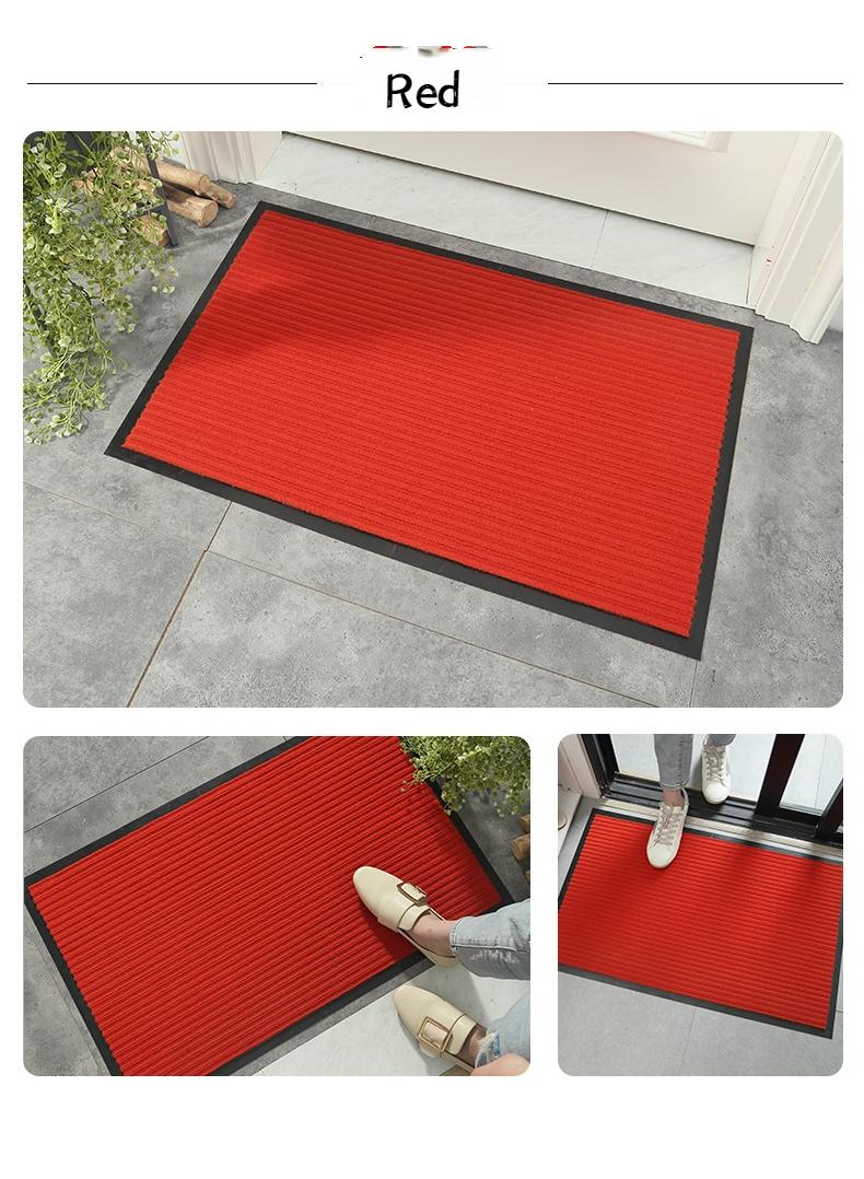 general Striped Water Absorption Entrance Door Mat Red - Image 2