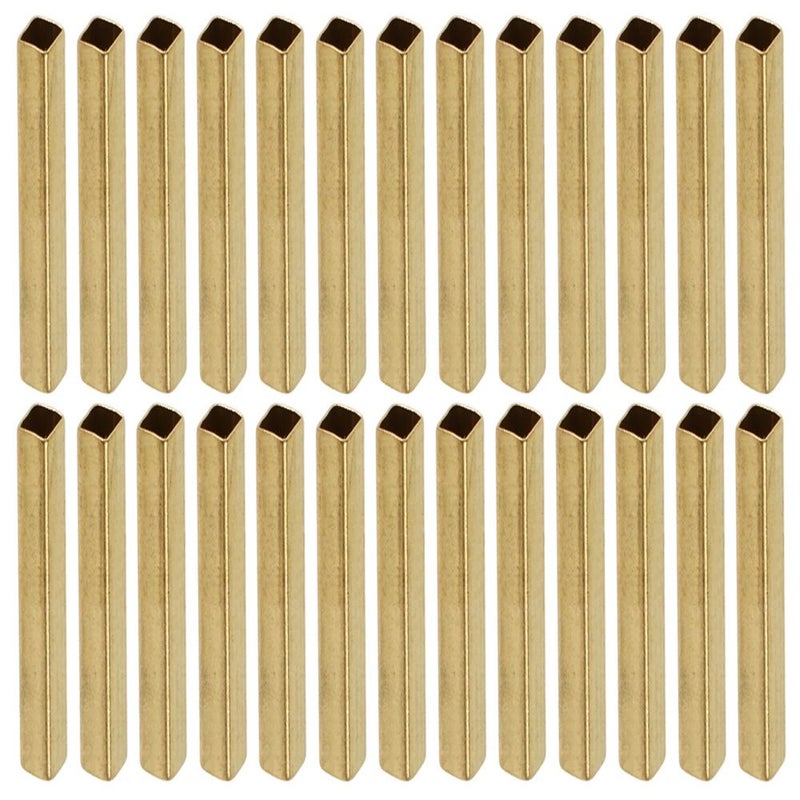 Brass Square Hollow Tube 10x10x1x250mm 1pcs for Model Making - Image 1