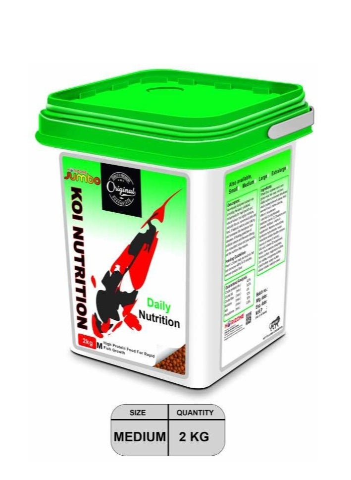 Horizon Jumbo Koi Nutrition 2Kg- Medium(2.5mm) - Image 2