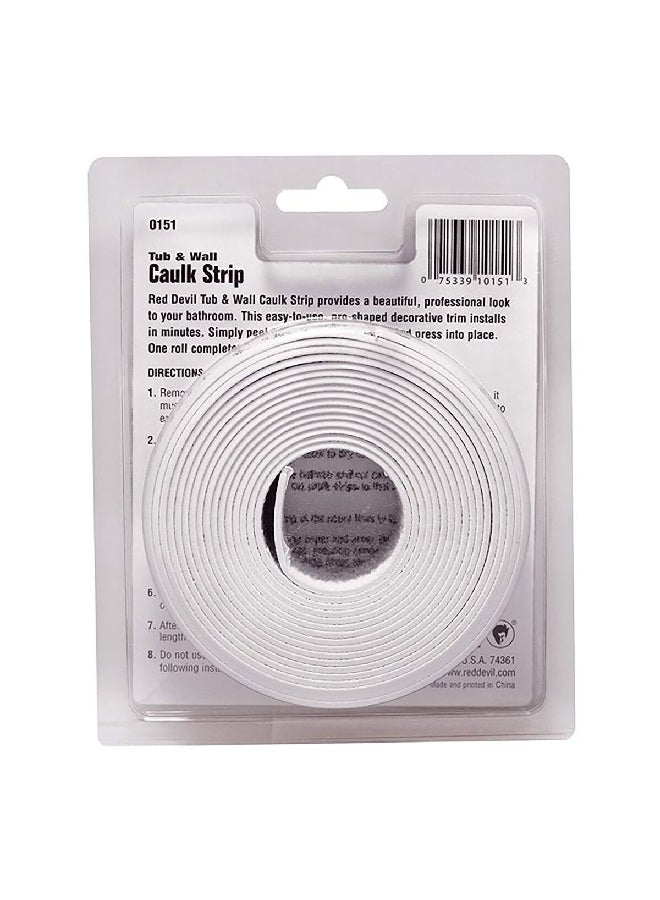 Red Devil Tub and Walk Caulk Strip White 1.5 Inch x 11 ft 151 - Image 2
