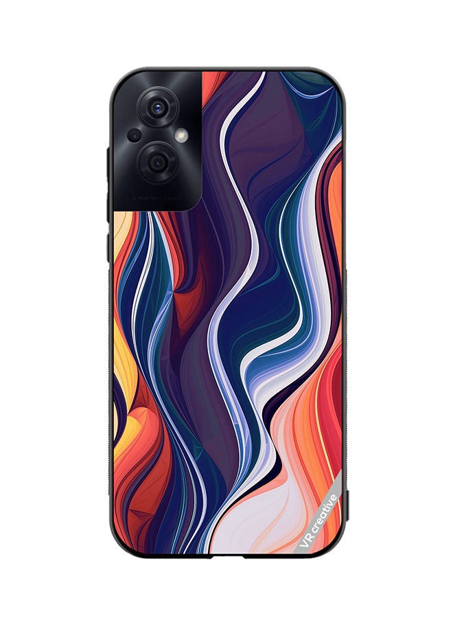 VR CREATIVE Protective Case Cover For Oppo Reno8 Z Abstract Design Multicolour - Image 1