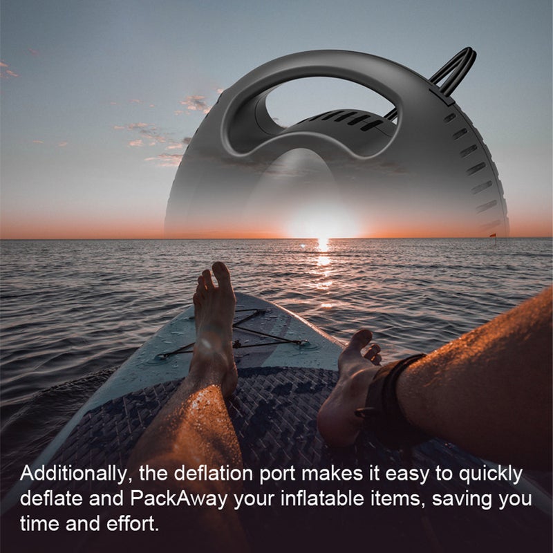 Multifunctional Portable Electric Inflator Outdoor High Power Inflator Air Pump Handheld Digital Display Surfboard SwimmingRing Inflator - Image 2