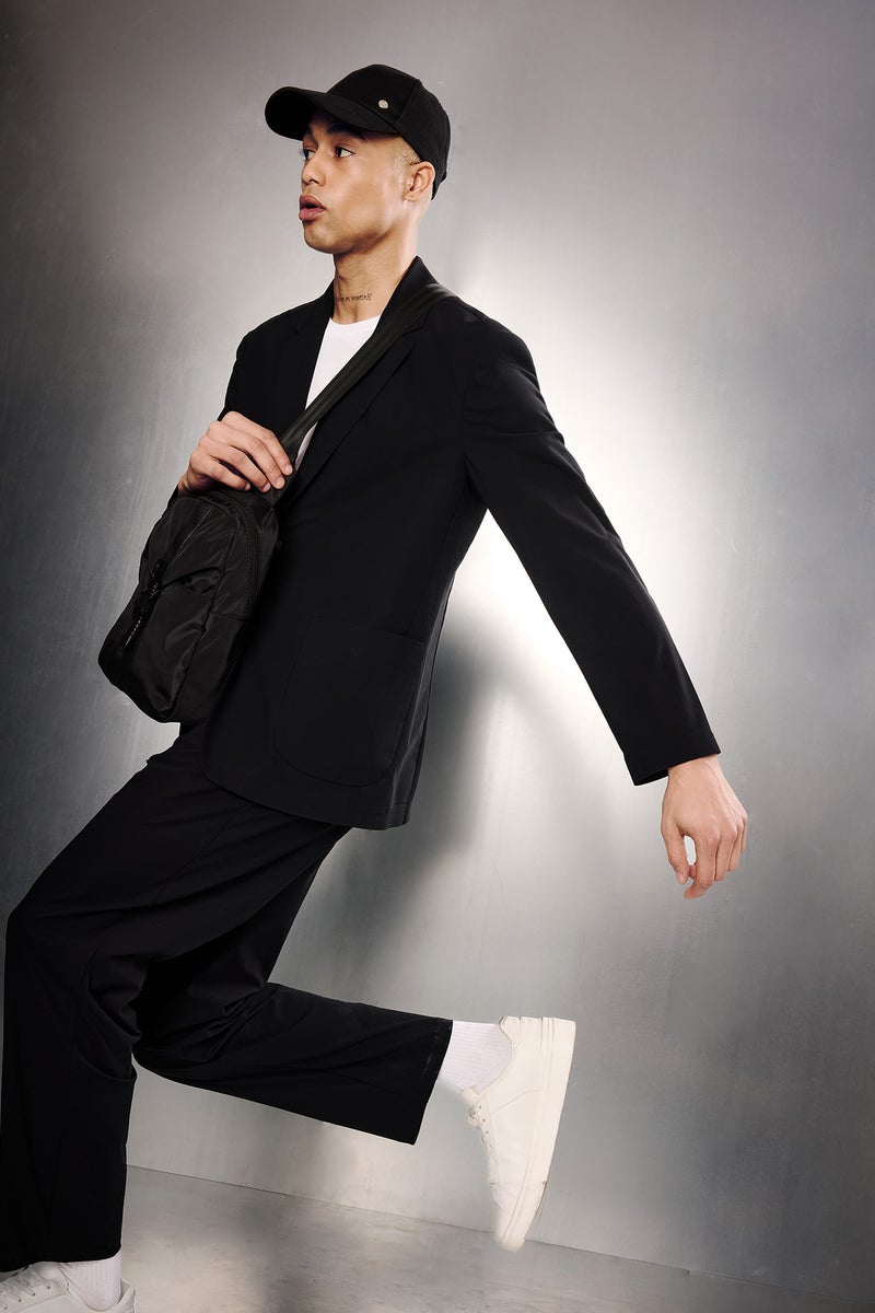DeFacto Black Man Technical Fabric Stretch Blazer Casual - Image 2