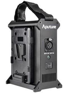 أبتشر محطة طاقة Aputure ثنائية الفتحات لبطاريات V-Mount – وحدة طاقة خفيفة الوزن مع لوحة تحرير سريع، حزام ومشبك – متوافقة مع Nova P300c وسلسلة Amaran 100/200  - Image 1