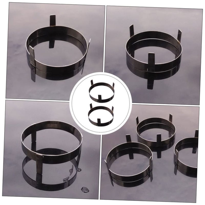 Stainless Steel Coconut Stand Rack 2Pcs For Kitchen Steaming Serving - Image 3