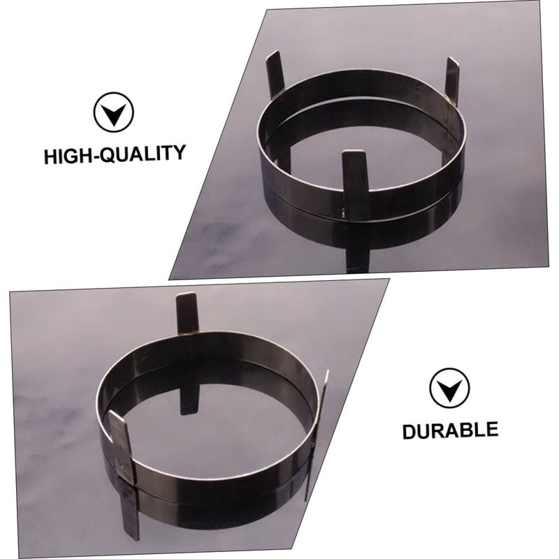 Stainless Steel Coconut Stand Rack 2Pcs For Kitchen Steaming Serving - Image 4