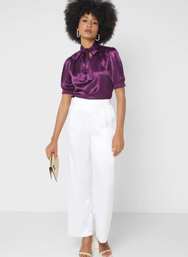 ELLA Blouse With Tie Detail