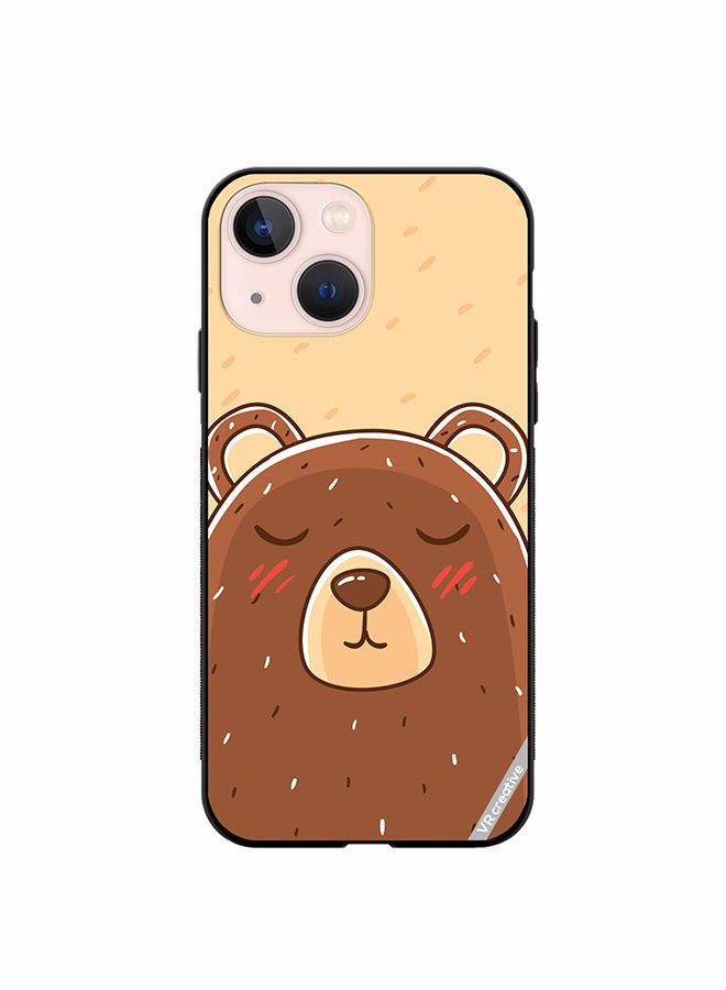 VR CREATIVE Protective Case Cover For Apple iPhone 13 Sleeping Bear Design Multicolour - Image 1