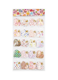 Gulf Flowers Assorted Valentine Cards, 7cm Diameter, Romantic Circular Greeting Cards for Love Notes 