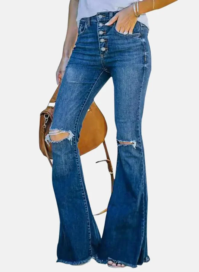 يونيكي Blue Bootcut & Flared Jeans