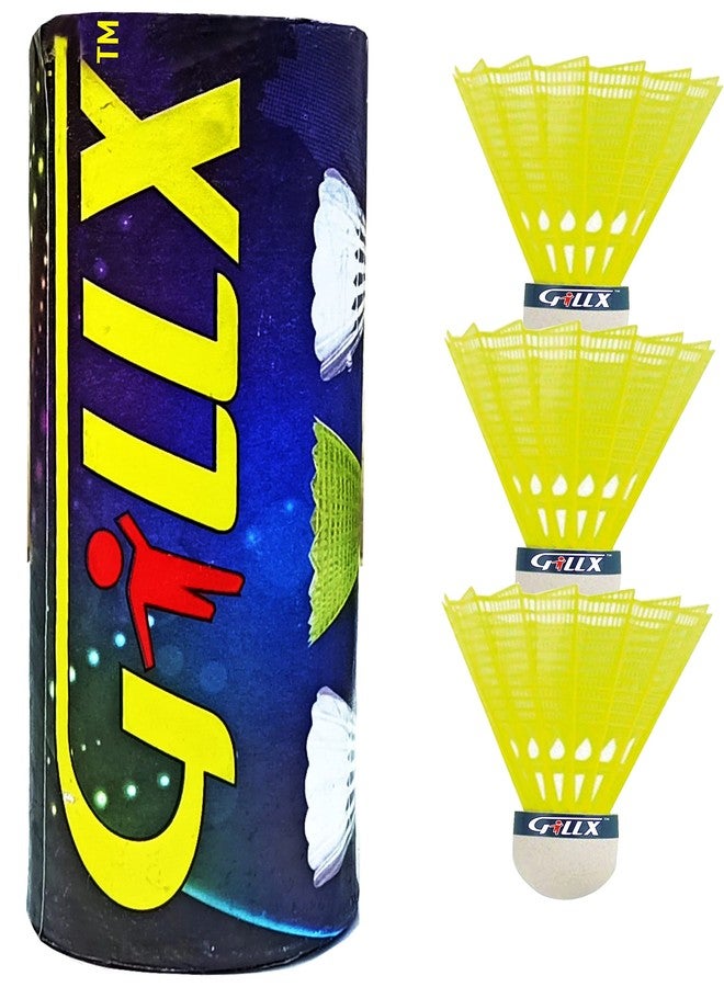 GILLX Badminton Rackets with 3 Nylon Shuttle Cocks with Full Cover - Image 3