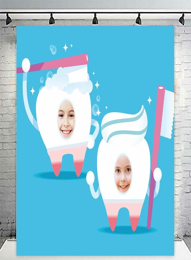 DZTRELFK Tooth Banner Fun Play Party Backdrop Large Teeth Face Dentist Theme Decor Decorations for Tooth Celebration Party Dental Graduation Birthday Decorations - Image 5