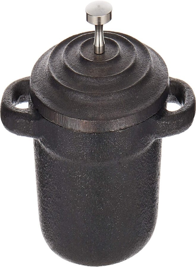 AKDC Kitchen Master Raj Round Cast Iron Casserole With Tray Black Cost12 - Image 2