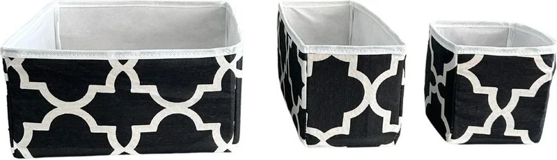 Vip Home Concept 3-Piece Drawer Laundry Organizer Children's Room Folding Storage Box Organizer Set-Karaçatı