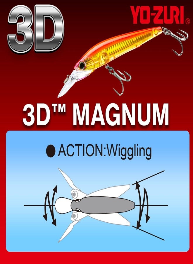 DUEL Yo-Zuri R1164-CPBN 3D Magnum Trolling Sinking Lure, Purple Mackerel, 180mm 7" - Image 3