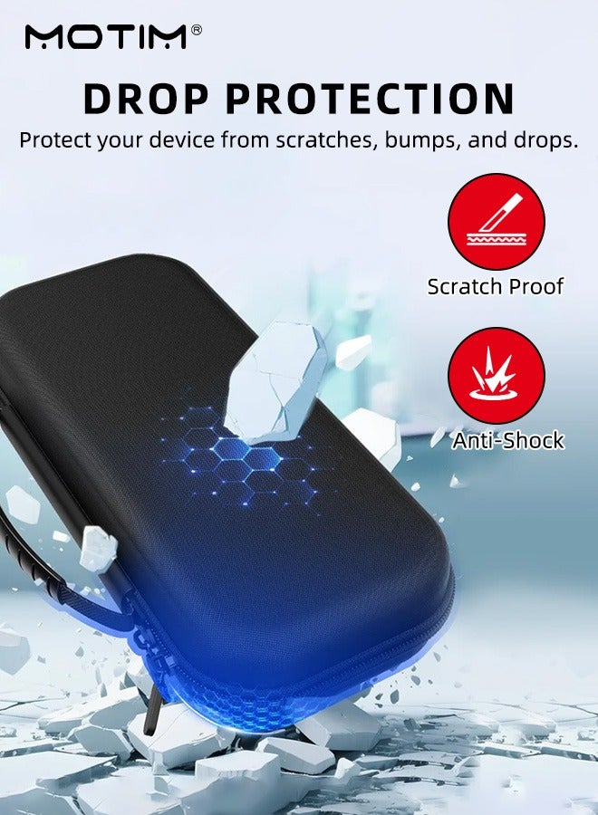 Motim 22-in-1 Switch2 Carrying Case for Nintendo Switch OLED, Portable Travel Case with Hard Cover Case, Console Case Screen Protector and Thumb Grip Caps, Carry bag with Game Holders for Switch OLED - Image 2