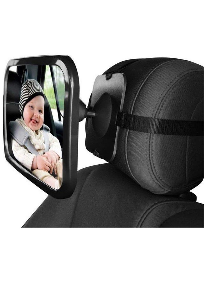 Generic Baby Car Rear View Mirror Baby Car Backseat Mirror 360 Degree Adjustable Rear View Facing Back Seat Mirror  - Image 1