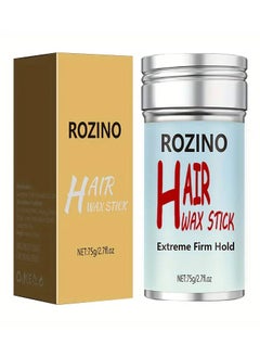 Rozino 75g Gradient Blue Hair Wax Stick, Makeup Artist'S Special Styling Hair Wax Stick, Hair Crushing Finishing Cream, Moisturizing Shaping Stick, Women'S And Children'S Hair Shredding Cream, Anti-Frizz  - Image 1