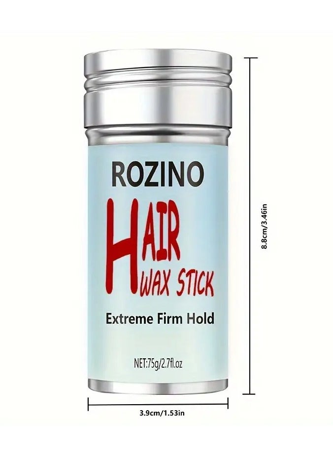 Rozino 75g Gradient Blue Hair Wax Stick, Makeup Artist'S Special Styling Hair Wax Stick, Hair Crushing Finishing Cream, Moisturizing Shaping Stick, Women'S And Children'S Hair Shredding Cream, Anti-Frizz  - Image 3