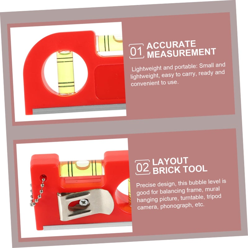Gatuida Red Line Level Tool Hanging Bubble Level for Construction and DIY Projects - Image 3