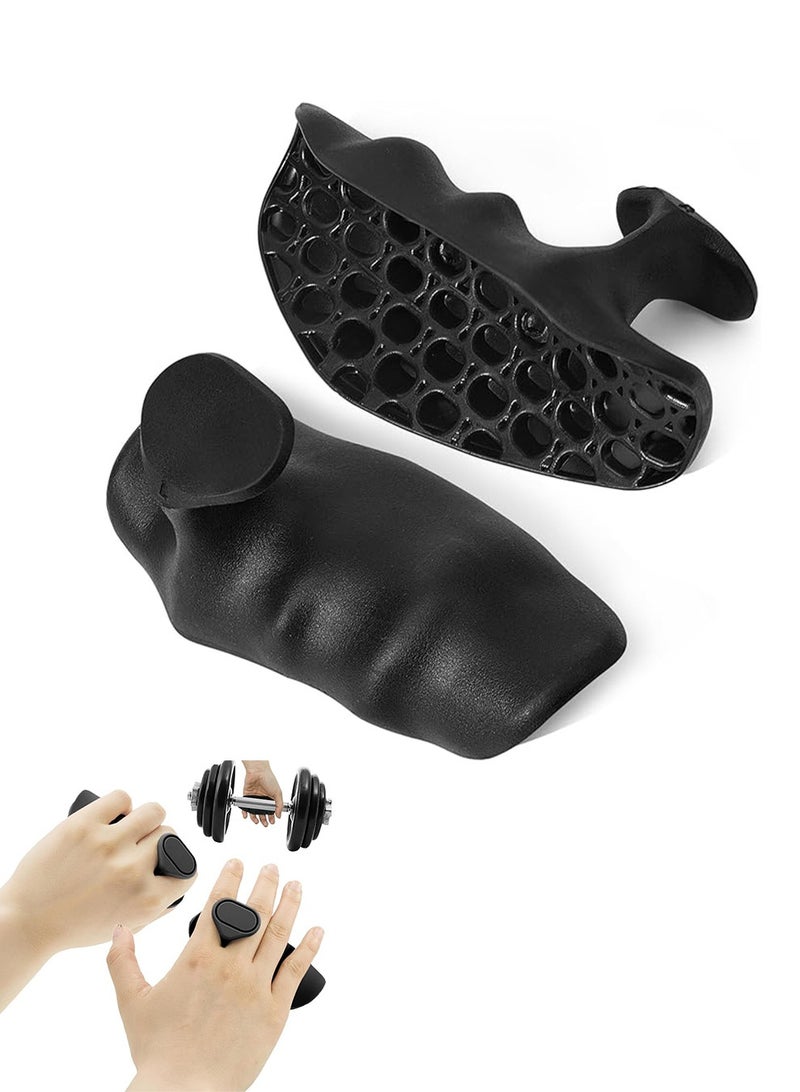 بكومور مقابض يد رياضية مضادة للانزلاق من المطاط لرفع الأثقال للرجال والنساء - قفازات تمرين بديلة للرفع المميت، والدمبل، والباربل، والسحب، وحماية راحة اليد، ومقابض تدريب اللياقة البدنية - Image 1