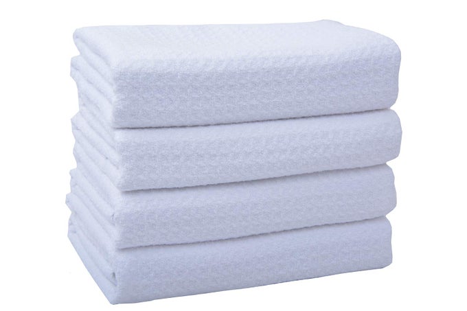 MICROFIBER KITCHEN TOWELS WAFFLE WEAVE KITCHEN DISH TOWELS SUPER ABSORBENT SOFT FAST DRYING DISH CLOTHS REUSABLE CLEANING CLOTHS KITCHEN HAND TOWELS TEA TOWELS 12PACK WHITE 16 INCH X 24 INCH